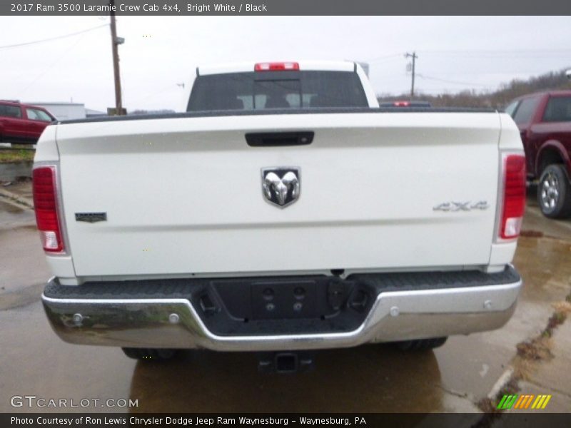Bright White / Black 2017 Ram 3500 Laramie Crew Cab 4x4