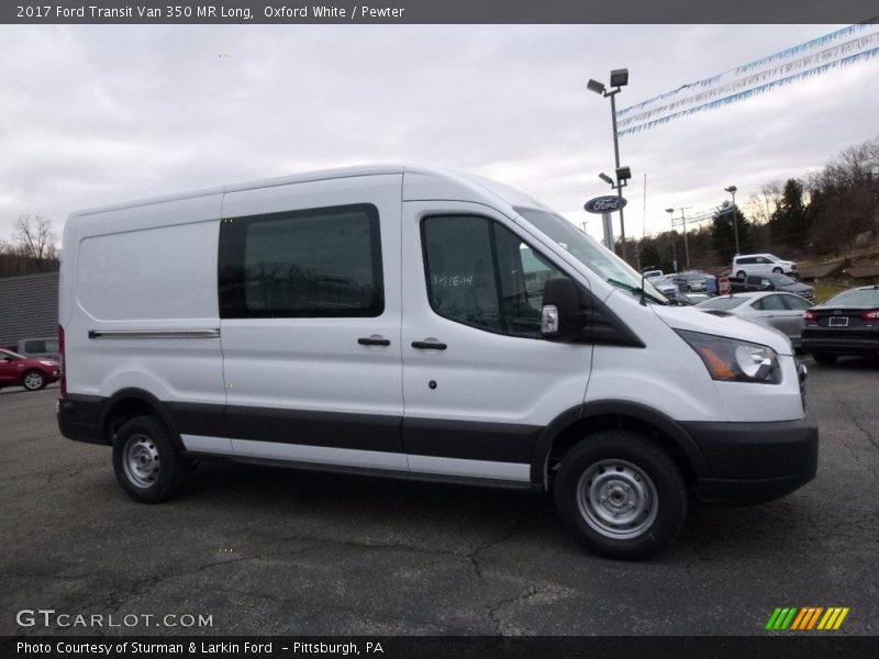 Oxford White / Pewter 2017 Ford Transit Van 350 MR Long
