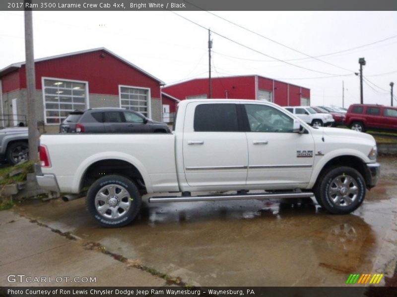 Bright White / Black 2017 Ram 3500 Laramie Crew Cab 4x4
