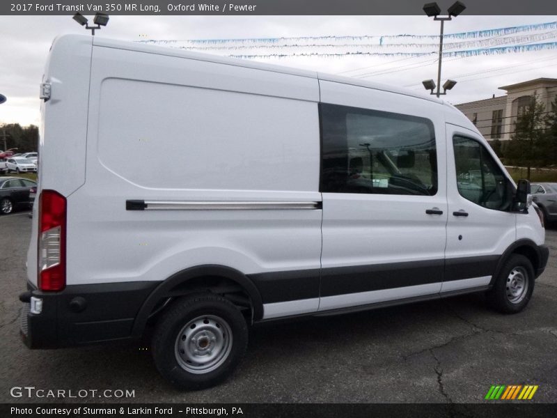 Oxford White / Pewter 2017 Ford Transit Van 350 MR Long