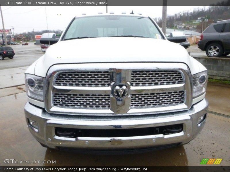 Bright White / Black 2017 Ram 3500 Laramie Crew Cab 4x4