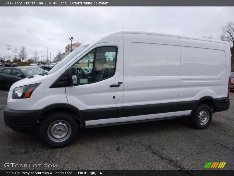 Oxford White / Pewter 2017 Ford Transit Van 350 MR Long