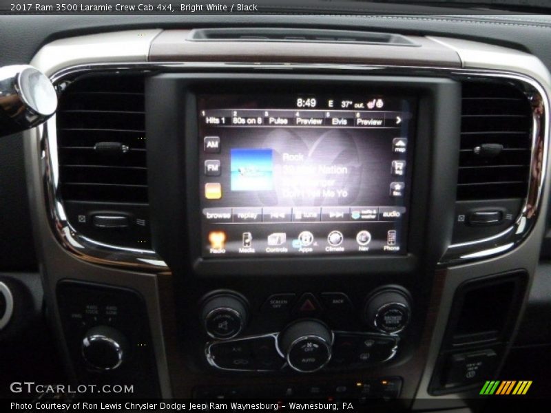 Bright White / Black 2017 Ram 3500 Laramie Crew Cab 4x4
