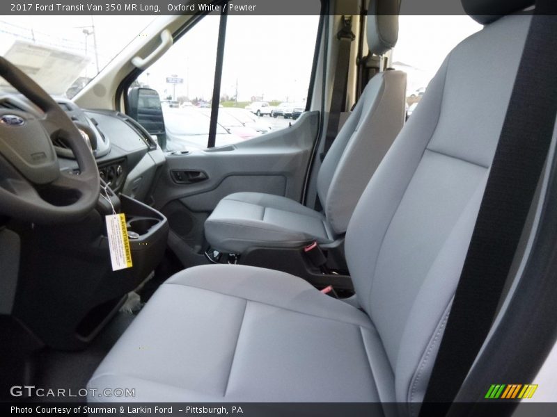 Oxford White / Pewter 2017 Ford Transit Van 350 MR Long