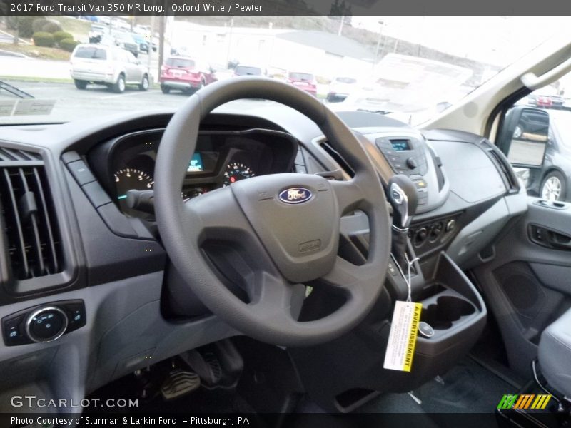 Oxford White / Pewter 2017 Ford Transit Van 350 MR Long