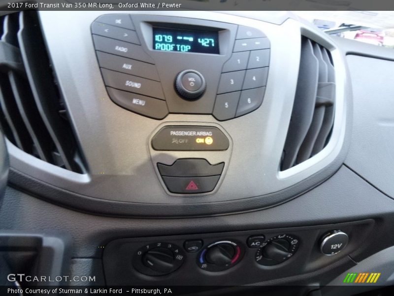 Oxford White / Pewter 2017 Ford Transit Van 350 MR Long