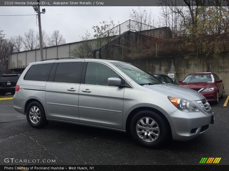 Alabaster Silver Metallic / Gray 2010 Honda Odyssey EX-L