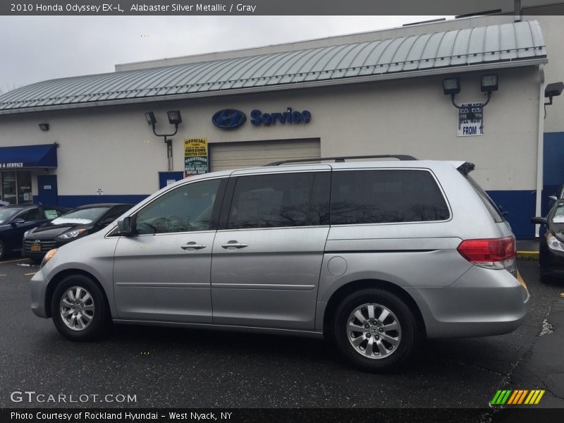 Alabaster Silver Metallic / Gray 2010 Honda Odyssey EX-L