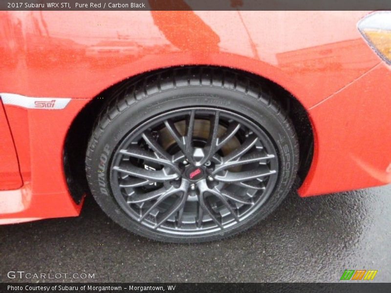 Pure Red / Carbon Black 2017 Subaru WRX STI