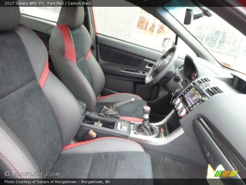 Front Seat of 2017 WRX STI
