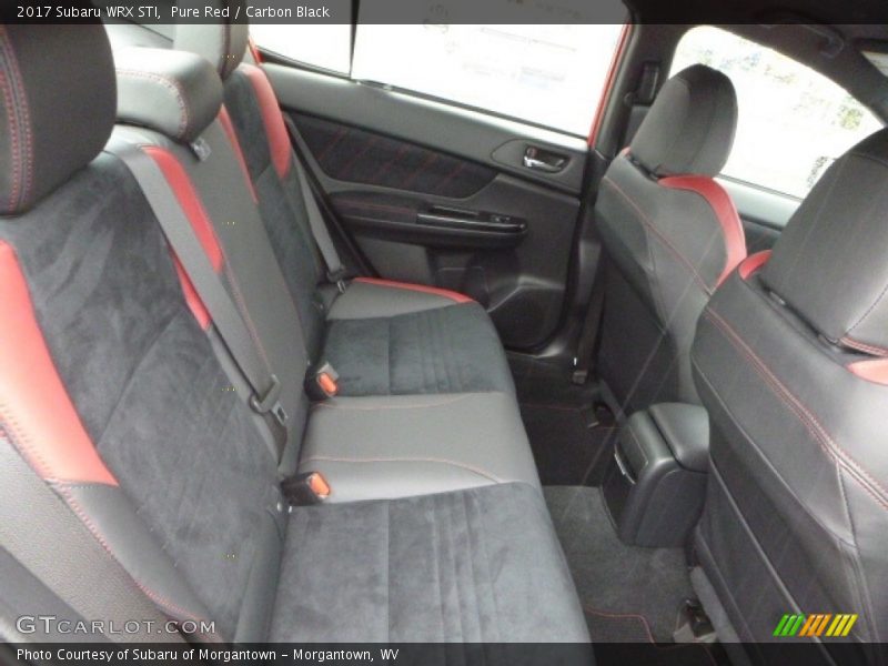 Rear Seat of 2017 WRX STI