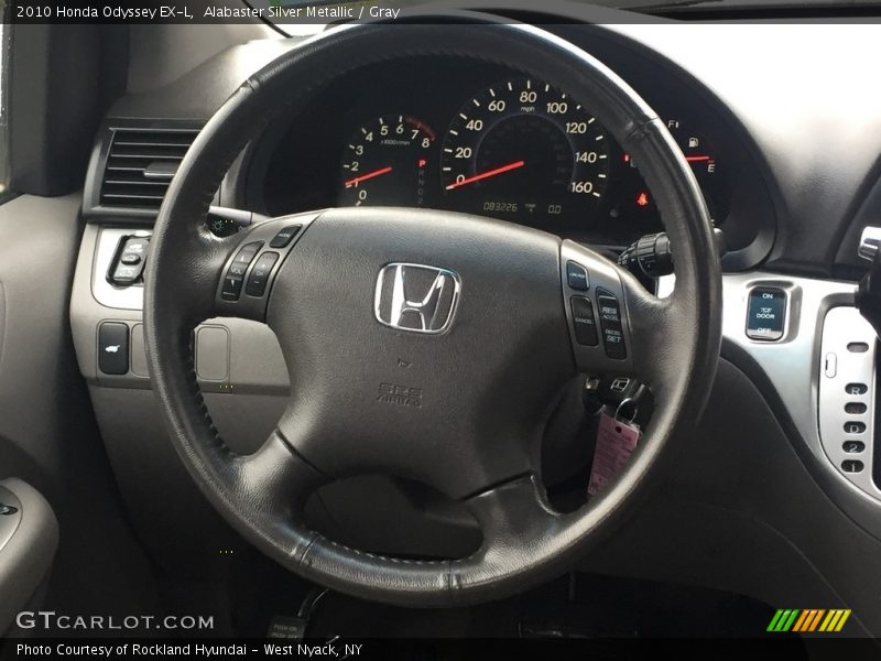 Alabaster Silver Metallic / Gray 2010 Honda Odyssey EX-L