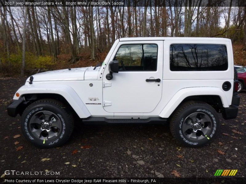 Bright White / Black/Dark Saddle 2017 Jeep Wrangler Sahara 4x4