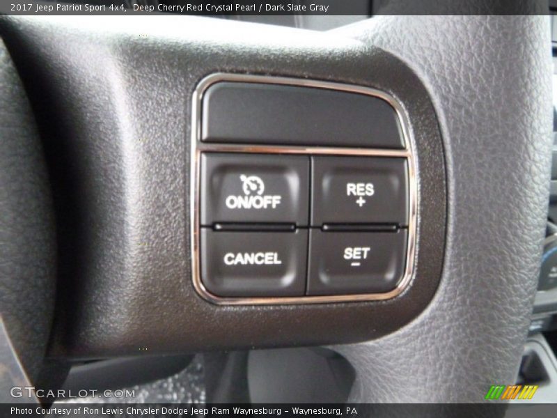 Deep Cherry Red Crystal Pearl / Dark Slate Gray 2017 Jeep Patriot Sport 4x4