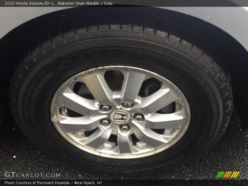 Alabaster Silver Metallic / Gray 2010 Honda Odyssey EX-L