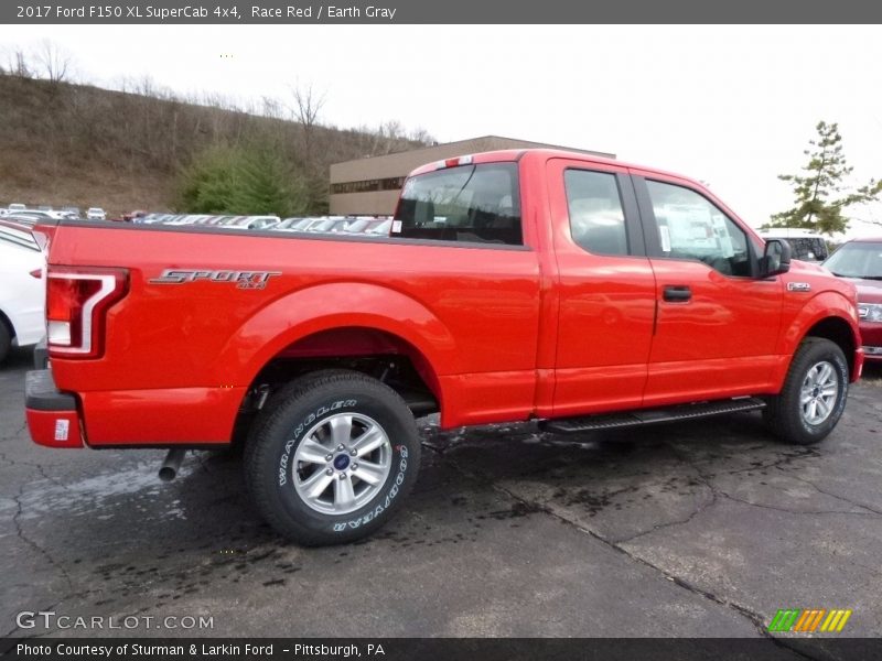 Race Red / Earth Gray 2017 Ford F150 XL SuperCab 4x4