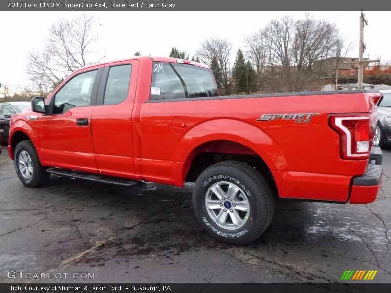 Race Red / Earth Gray 2017 Ford F150 XL SuperCab 4x4