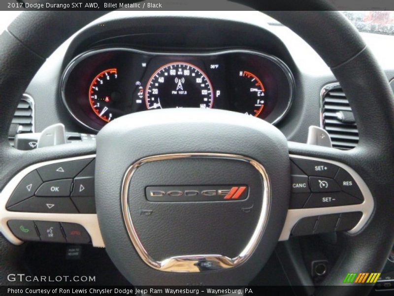 Billet Metallic / Black 2017 Dodge Durango SXT AWD