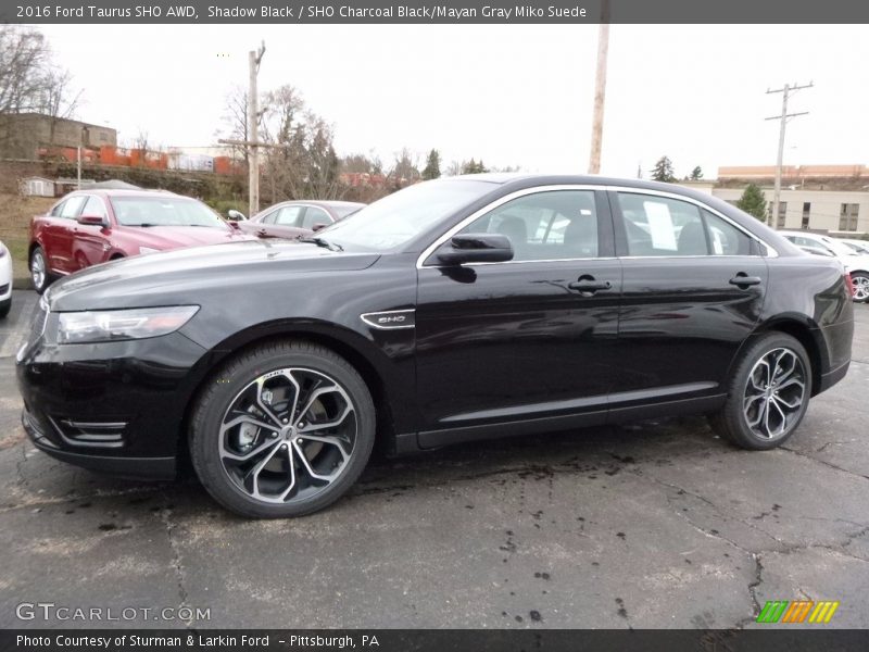 Shadow Black / SHO Charcoal Black/Mayan Gray Miko Suede 2016 Ford Taurus SHO AWD
