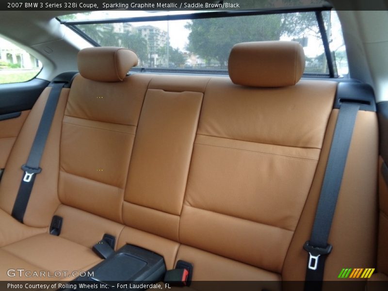 Sparkling Graphite Metallic / Saddle Brown/Black 2007 BMW 3 Series 328i Coupe