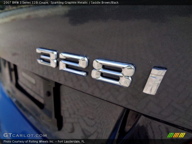 Sparkling Graphite Metallic / Saddle Brown/Black 2007 BMW 3 Series 328i Coupe