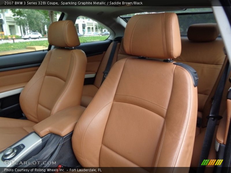 Sparkling Graphite Metallic / Saddle Brown/Black 2007 BMW 3 Series 328i Coupe