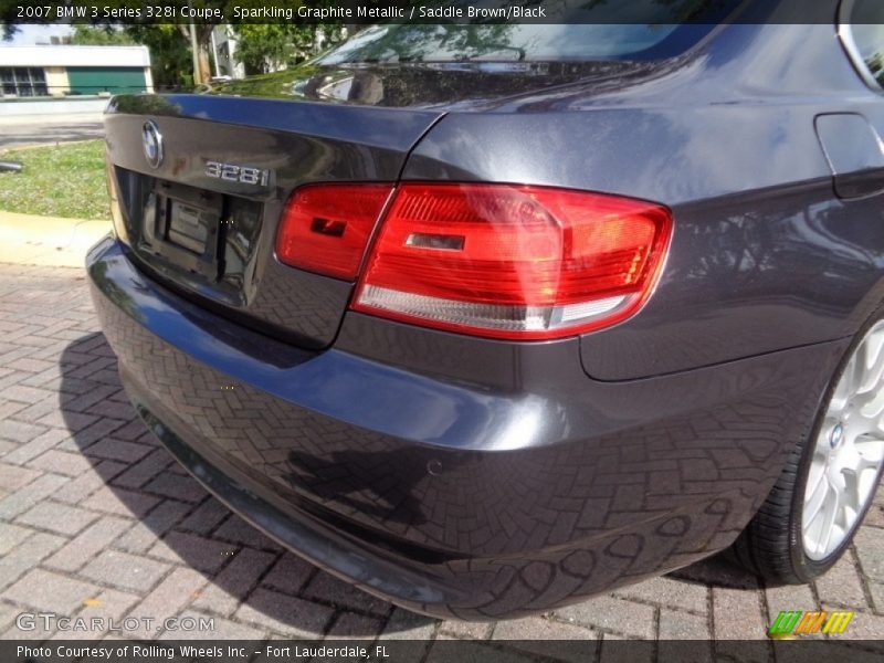 Sparkling Graphite Metallic / Saddle Brown/Black 2007 BMW 3 Series 328i Coupe