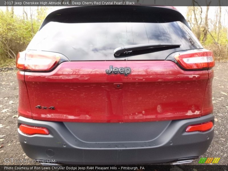 Deep Cherry Red Crystal Pearl / Black 2017 Jeep Cherokee High Altitude 4x4