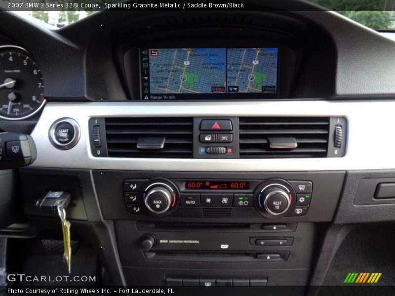 Sparkling Graphite Metallic / Saddle Brown/Black 2007 BMW 3 Series 328i Coupe