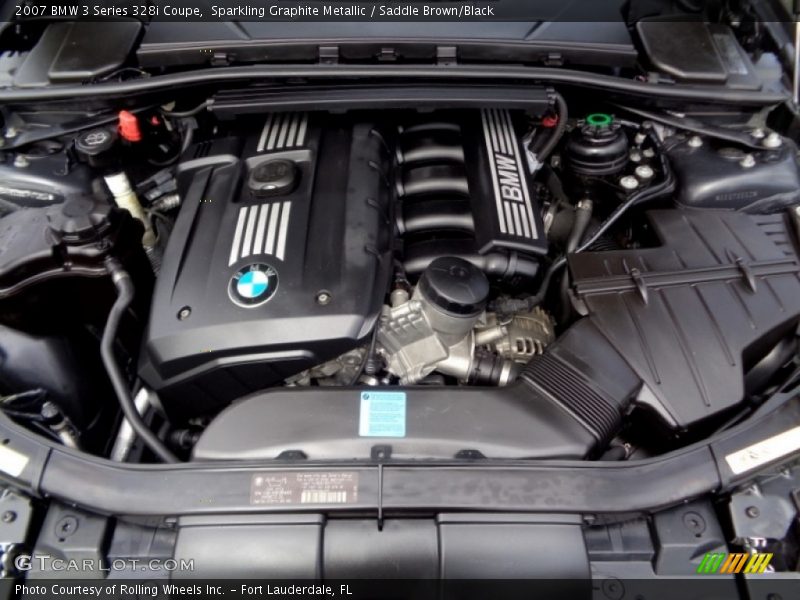 Sparkling Graphite Metallic / Saddle Brown/Black 2007 BMW 3 Series 328i Coupe