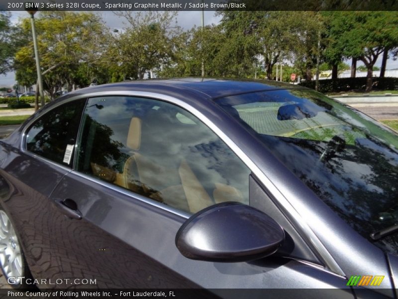 Sparkling Graphite Metallic / Saddle Brown/Black 2007 BMW 3 Series 328i Coupe