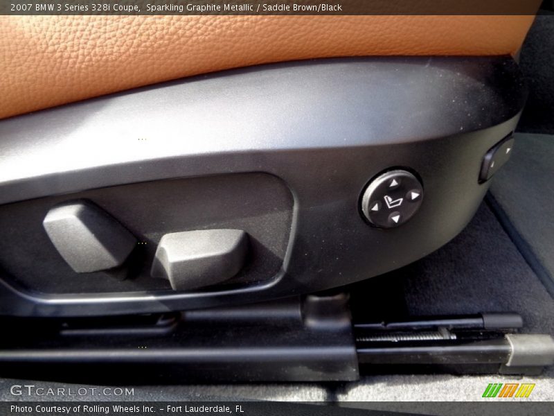 Sparkling Graphite Metallic / Saddle Brown/Black 2007 BMW 3 Series 328i Coupe
