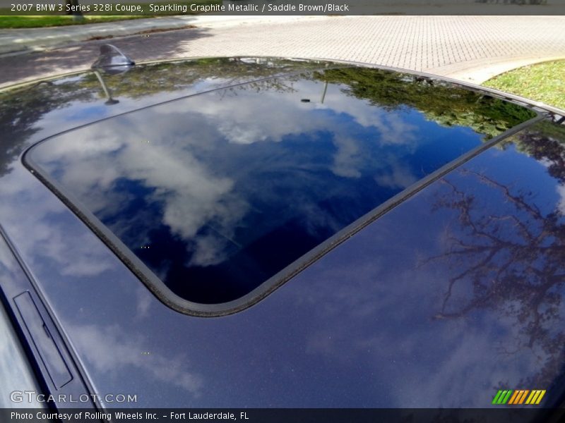 Sparkling Graphite Metallic / Saddle Brown/Black 2007 BMW 3 Series 328i Coupe