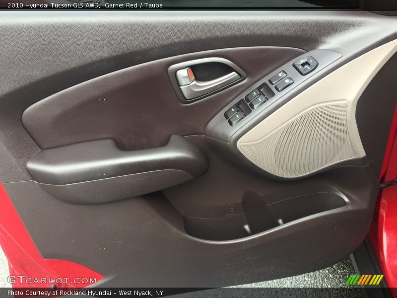 Garnet Red / Taupe 2010 Hyundai Tucson GLS AWD