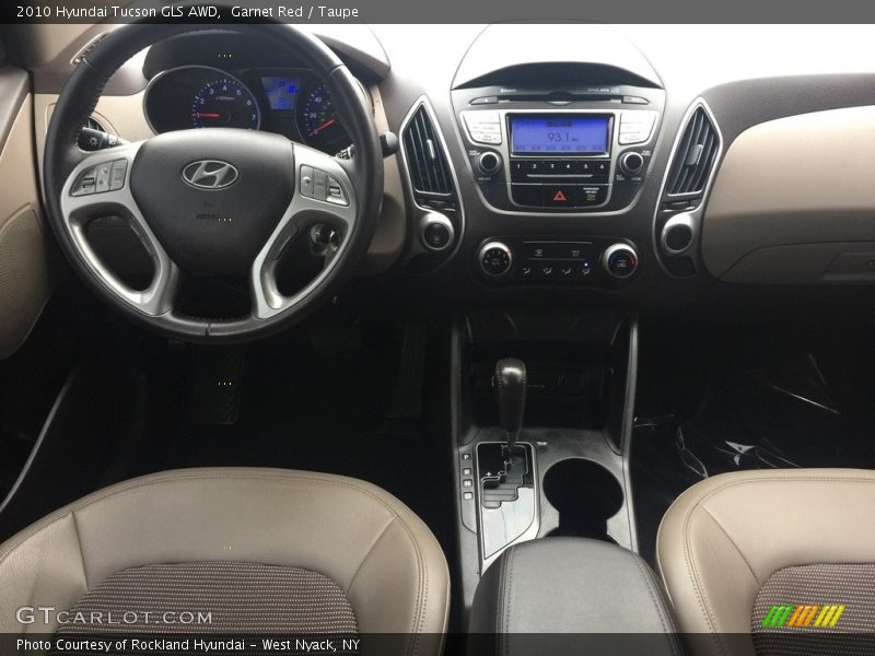 Garnet Red / Taupe 2010 Hyundai Tucson GLS AWD