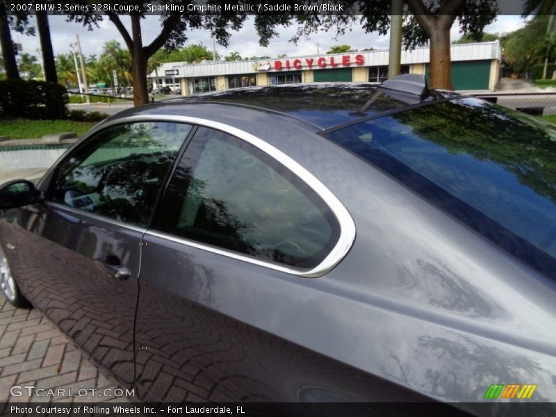 Sparkling Graphite Metallic / Saddle Brown/Black 2007 BMW 3 Series 328i Coupe