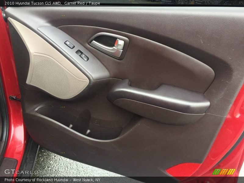 Garnet Red / Taupe 2010 Hyundai Tucson GLS AWD