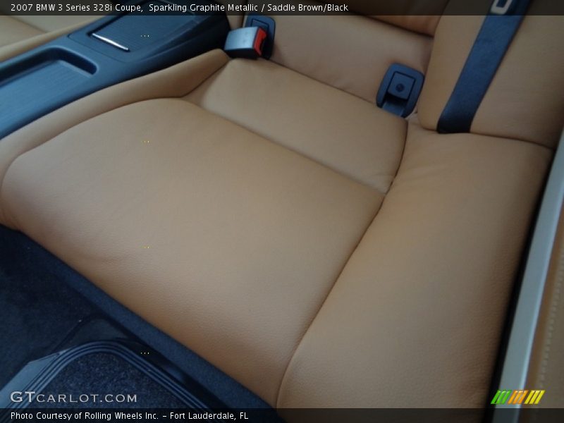 Sparkling Graphite Metallic / Saddle Brown/Black 2007 BMW 3 Series 328i Coupe