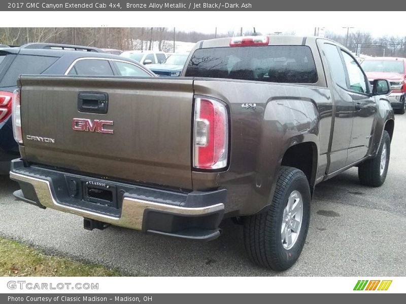 2017 Canyon Extended Cab 4x4 Bronze Alloy Metallic