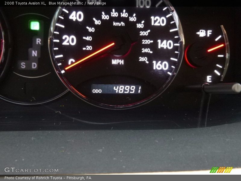 Blue Mirage Metallic / Ivory Beige 2008 Toyota Avalon XL