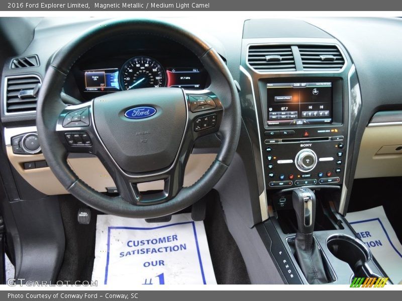 Magnetic Metallic / Medium Light Camel 2016 Ford Explorer Limited