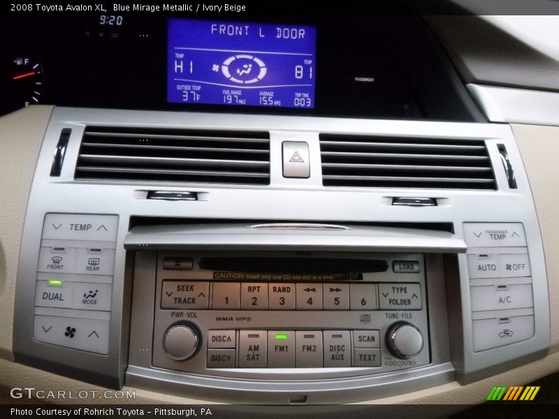Blue Mirage Metallic / Ivory Beige 2008 Toyota Avalon XL