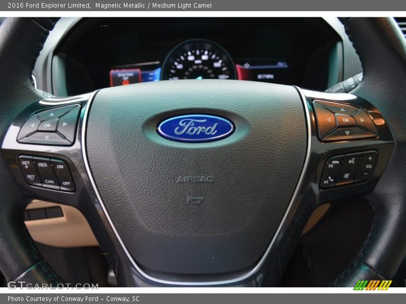 Magnetic Metallic / Medium Light Camel 2016 Ford Explorer Limited