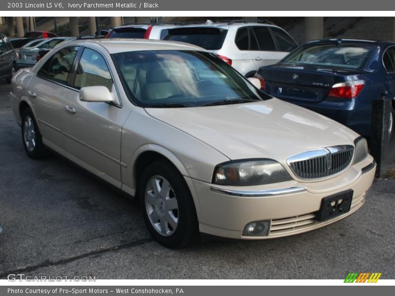 Ivory Parchment Metallic / Black 2003 Lincoln LS V6