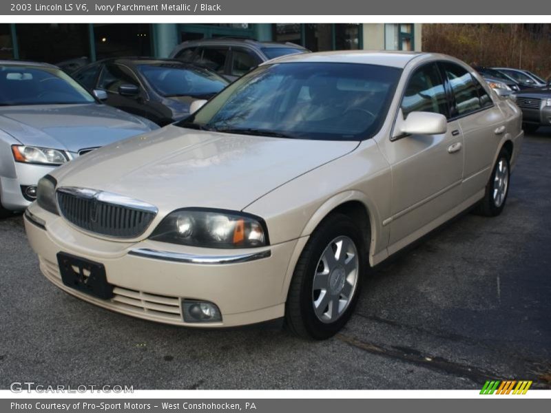 Ivory Parchment Metallic / Black 2003 Lincoln LS V6