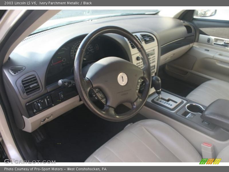 Ivory Parchment Metallic / Black 2003 Lincoln LS V6
