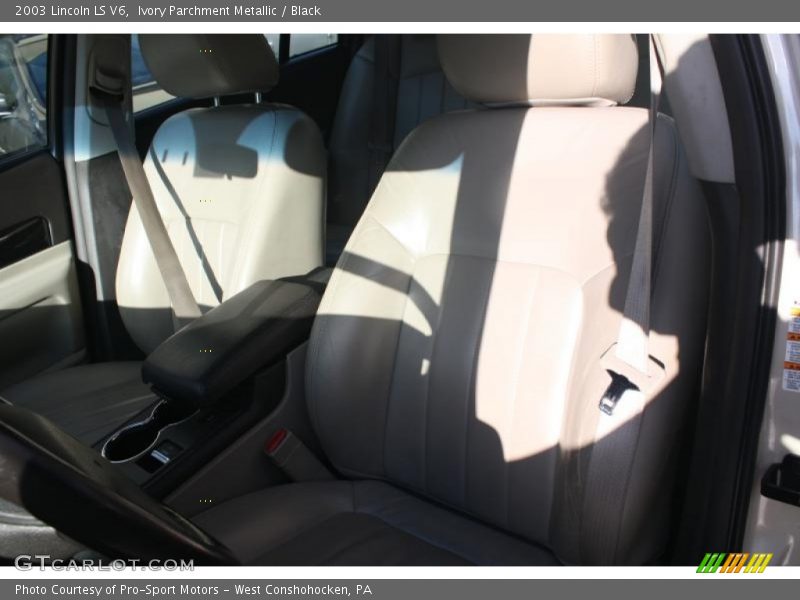 Ivory Parchment Metallic / Black 2003 Lincoln LS V6