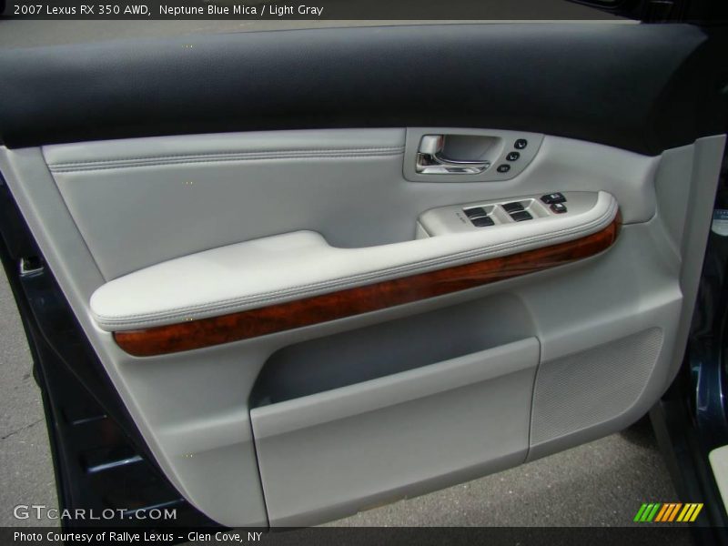 Neptune Blue Mica / Light Gray 2007 Lexus RX 350 AWD