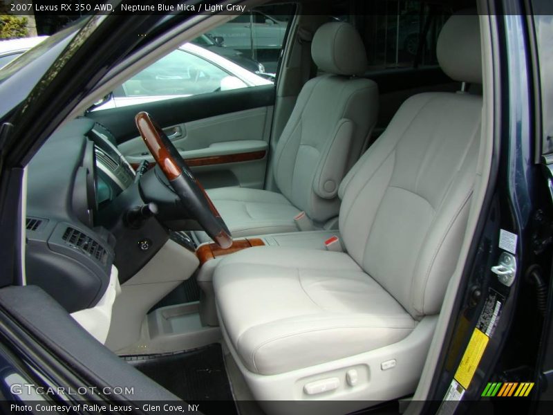 Neptune Blue Mica / Light Gray 2007 Lexus RX 350 AWD
