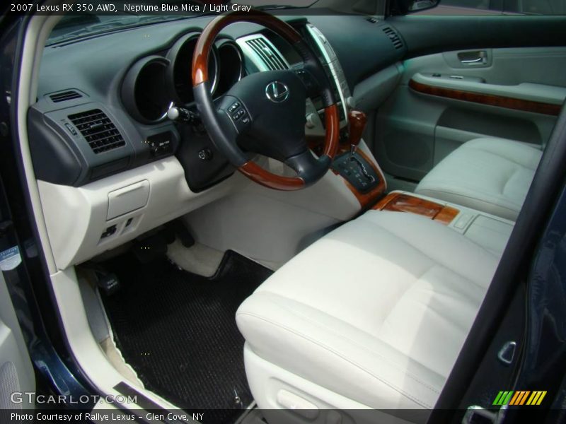 Neptune Blue Mica / Light Gray 2007 Lexus RX 350 AWD